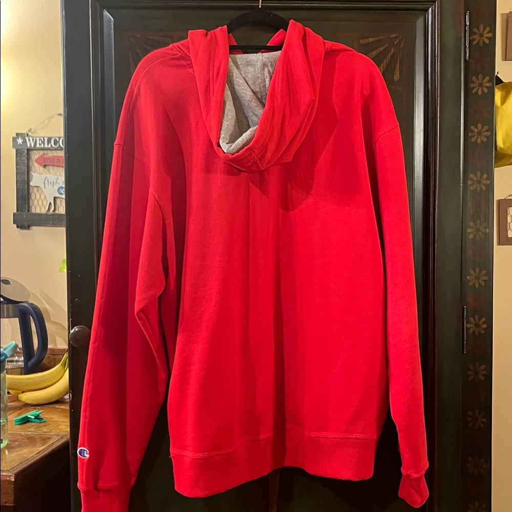 Champion Bold Red Pullover Hoodie - Picture 3 of 3
